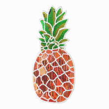 295MM Pineapple Fruit Patches For Clothing Luxury Sequins Strange Things Sequined Patch Clothes Stickers Christmas Biker Badge 2024 - buy cheap