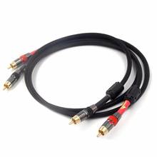 Pair HIFI RCA Cable High-Performance Premium Hi-Fi Audio 2RCA to 2RCA Interconnect Cable for Amplifier CD Player Speaker 2024 - buy cheap