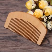 Peach Wood Comb Fine Tooth Head Massage Hair Care Beard Mustache Anti-static 2024 - buy cheap