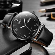 soxy watch men 2019 relogio masculino watches men fashion leather band watch calendar quartz business wristwatch reloj hombre 2024 - buy cheap