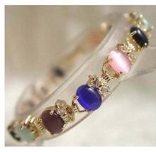 free shipping Lady's beautiful Multi Color opal bead bracelet 2024 - buy cheap