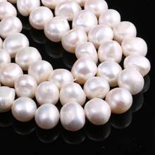 Natural Freshwater Pearl Potato Shaped White For Making Necklaces Bracelets And Earrings 11-12mm 2024 - buy cheap