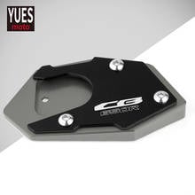 Motorcycle Accessorie CNC Aluminum Side Stand Enlarger Plate Kickstand Enlarge Extension For Honda CB650R 2018 2020 2019 2024 - buy cheap