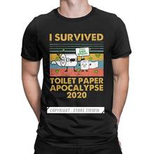 Я пережила Туалет Бумага Apocolypse Для мужчин's футболка кризис футболки с саркастичными принтами футболка из хлопчатобумажной ткани Рождество день рубашка 2024 - купить недорого