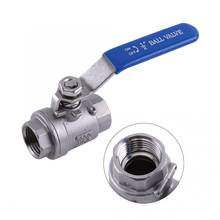 1/2 IN NPT Ball Valve  Full Port 2 Way Rotary Lever Stainless Steel SS304 Two  Ball Valve WOG1000 Thread Water Switch Valve 2024 - buy cheap