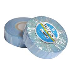 2.54cm*12yards Blue Lace Front Tape Double-sided Adhesive Tape for Hair Extension/Lace Wig/Toupee 2024 - buy cheap