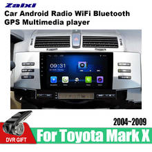 Radio Estéreo con GPS para coche, reproductor multimedia con Android, 2 din, audio, wifi, vídeo, para Toyota Mark X 2004, 2005, 2006, 2007, 2008, 2009 2024 - compra barato