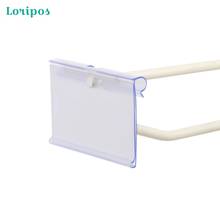 10pcs Supermarket Clear Pvc Price Tag Sign Label Display Holder Price Advertising Promotion Name Card Shelf Talker Clips Holders 2024 - buy cheap