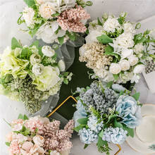 13pcs/30cm Artificial Silk Bouquet Small Flowers Peony Bunch Wedding Home Outdoor Decor Wedding Home Decoration 2024 - buy cheap