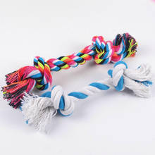 1 pcs 19cm Dog Toys Dog Cat Durable Braided Bone Rope Toy Tooth Cleaning Care Puppy Cotton Chew Knot Toy pet supplies 2024 - buy cheap