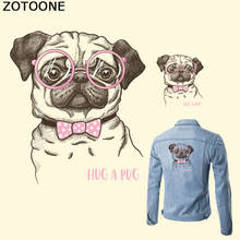 ZOTOONE Dog Patch HUG A CUP T-shirt Transfer Paper Iron on Patch A-level Washable Patches for Clothing Heat Press Appliqued D 2024 - buy cheap