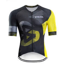 STRAVA-Camiseta de manga corta de ciclismo para hombre, camiseta de secado rápido transpirable, corte láser, verano, 2020 2024 - compra barato