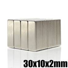 5~100PCS 30x10x2 mm N35 Super Strong Block Neodymium Magnets Rare Earth Magnet 30mm x 10mm x 2 mm sheet magnet 30*10*2 mm 2024 - buy cheap