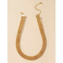 Новые золотые ожерелья-Чокеры в минималистском стиле с цепочкой Из Сетчатой Ткани в стиле минимализма, корейские модные украшения для вечеринок, ожерелье 2024 - купить недорого