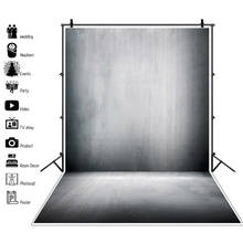 Laeacco Baby Shower Photography Backdrops Gray Solid Color Gradient Grunge Portrait Photo Backgrounds Photocall For Photo Studio 2024 - buy cheap