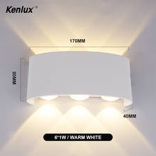 Up down Aluminum White Black Wall Lamp Modern Painted Led Wall Light Bedroom Bathroom Wall Lamps for Living Room Wandlamp-IN 2024 - buy cheap