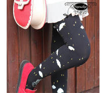 Lolita girl  Pantyhose socks  Stockings Pantyhose Gothic Style Women Retro Printed Tights D063 2024 - buy cheap