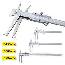 Calibrador Vernier de 7-150/200/300Mm/0,02, Micrómetro de 30-300Mm, calibrador interior de acero inoxidable, instrumento de medición métrico/pulgadas de 7-150mm 2024 - compra barato