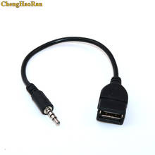 Audio Convert Cable Wire Car AUX Cable A Female OTG Converter Adapter Cable 3.5mm Male Audio AUX Jack to USB 2.0 Type 20CM 2024 - buy cheap