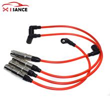 4Pcs Spark Plug Ignition Wire Cable Set For Volkswagen VW Jetta Golf Beetle 1.6L1274205,CH74205,700209,7558 57041,0948735-77573 2024 - buy cheap