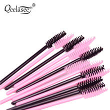 Brand New 100pcs/lot make up brush Pink synthetic fiber One-Off Disposable Eyelash Brush Mascara Applicator Wand Brush 2024 - buy cheap