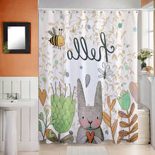 Cartoon Shower Curtain Bath Curtains Bathroom Bathtub Waterproof 100% Polyester Bathing Cover Extra Large Wide With 12pcs Hooks 2024 - buy cheap