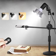 85W LED Light Photo Studio Kits For Desktop Photo/Video Adjustable Desktop Phone Shooting Bracket Stand+ Boom Arm 2024 - buy cheap