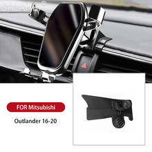 Автомобильный держатель для телефона на магните для Mitsubishi Outlander 2016 2017 2018 2019 2020 GPS навигация, устанавливаемое на вентиляционное отверстие в салоне автомобиля воздуха на выходе подкладке аксессуары для приборной панели 2024 - купить недорого