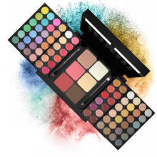 Myg conjunto de maquiagem profissional batom sombra blush corretivo base rosto maquiagem kit perfeito 78 cores paleta cosméticos 2024 - compre barato