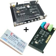 Xiled-placa de desenvolvimento + plataforma usb, cabo de download + módulo de áudio xl016, modelo spartan 6, fpga, xc6slx9 2024 - compre barato