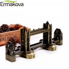 ERMAKOVA-estatua de bronce antiguo de Londres, torre, puente, modelo, figura de Metal, mundo, arquitectura, decoración del hogar 2024 - compra barato