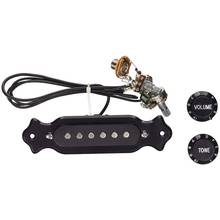 Pre-Wired 6-String Single Coil Pickup Harness with Volume & Tone Pots for Electric Cigar Box Guitar Electric Cigar Box Guitar 2024 - buy cheap