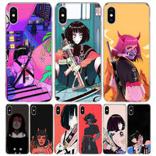 Menina vinne arte caso de telefone para o iphone 11 12 13 pro max xr x xs mini 8 7 plus 6s se 5S macio fundas coque escudo capa casa 2024 - compre barato