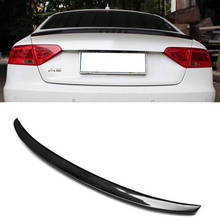 CEYUSOT FOR Audi A5/S5 Real Carbon Fiber Car Spoiler 08-16 Trunk Rear Lip Tail Wing S5 2/4door Sedan Spoiler Accessories S Style 2024 - buy cheap