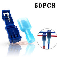 Conector rápido de cabo 50 peças, (25 conjuntos) fivela conector tipo t terminal de fio à prova d' água conector elétrico 2024 - compre barato