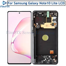 Original Super AMOLED For Samsung Galaxy Note 10 lite Lcd N770F with Frame Display Touch Screen Digitizer For note10 lite LCD 2024 - buy cheap