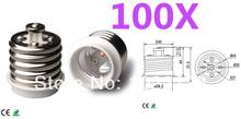 100pcs E40 TO E27 LED socket adapter Light base Lamp holder Bulb Adapter Converter Free Shipping With Tracking No. 2024 - buy cheap