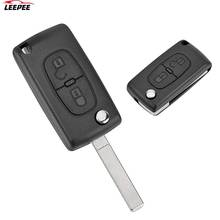 Capa de chave para automóveis com controle remoto, para citroen c2 c3 c4 picasso 2 botões ce0536 2024 - compre barato