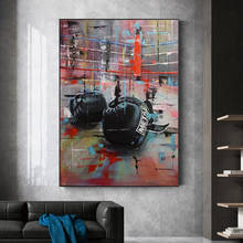 Abstract Graffiti Boxing Gloves Canvas Paintings Poster Print Wall Art Pictures for Living Room Home Wall Decoration Cuadros 2024 - buy cheap