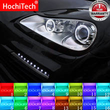 Farol olho de anjo para porsche cayenne 957, 2007, 2008, acessórios, luz led rgb colorida, controle remoto drl rf, olhos de anjo, para porsche cayenne 2009,, 2024 - compre barato