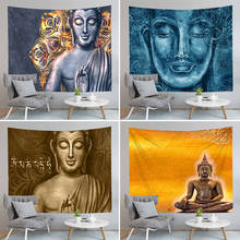New Buddha Statue Meditation Different Sizes Tapestry Wall Hanging Mandala Walls Cloth Psychedelic Tablecloth Boho Home Decor 2024 - buy cheap