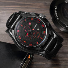 New CURREN Watch Men Luxury Brand Casual Business Men Sports Military Watch Leather Waterproof Quartz Watches Relogio Masculino 2024 - buy cheap