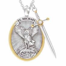 Catholic Patron Saint Pendant Michael St. Michael The Archangel Pendant Necklace Dropshipping In Stock 2024 - buy cheap