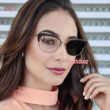 Brand gray Lens Reading Glasses Women Presbyopia Hyperopia Glasses Female Sun Photochromic eyeglasses uv400 with box NX 2024 - buy cheap