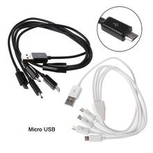 Portable USB 2.0 Type A Male To 4 Micro USB Male Splitter Y Charging Cable for samsung Mobile Phone Tablet Powerbank 2024 - buy cheap