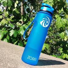 ZORRI-botella de agua de plástico para deportes al aire libre, recipiente para beber de 600ML /800ML/1000ML, sello a prueba de fugas para escuela y escalada 2024 - compra barato
