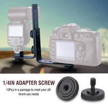 10Pcs/Packs 20mm 1/4"Male to 1/4"Female Socket Screw Adapter For Tripod Camera Dual L-shaped camera flash bracket Accessories 2024 - buy cheap