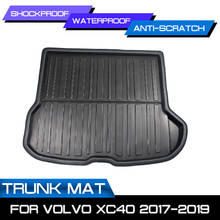 Mat Boot Liner Floor Carpet For Volvo XC40 2017-2019 Car Tray Boot Liner Rear Trunk Cover Matt Cargo Mud Non-slip Waterproof 2024 - buy cheap