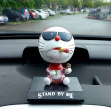 Cute Cat Shaking Nodding Head Dolls Toys Cartoon Decoration Dashboard Car Ornament Creativity PVC AUTO Accessories Interior Cool 2024 - buy cheap