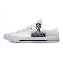 Zapatos informales con estampado 3D para hombre y mujer, moda Vogue, Hip Hop, música Pop, drawn Justin Bieber, novedad de verano, 2019 2024 - compra barato